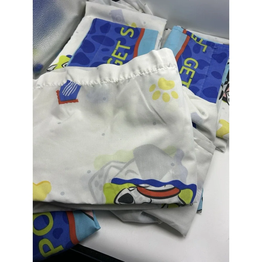 3 Vintage 101 Dalmatians Walt Disney Twin Sheets Set Playful Pups Cotton Blend
